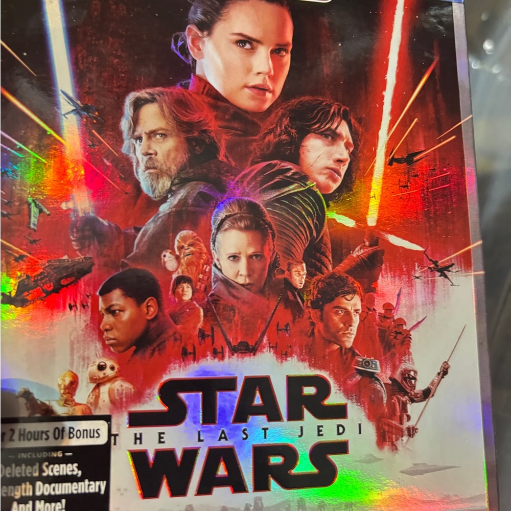 Star Wars: The Last Jedi Blu-Ray movie . New Factory sealed